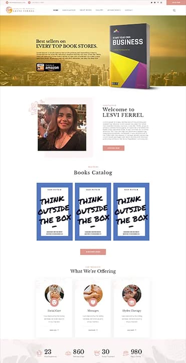 Author Website Design 4
