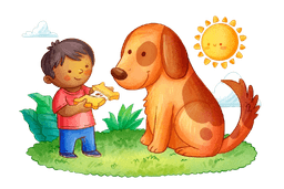 Full page scene illustration