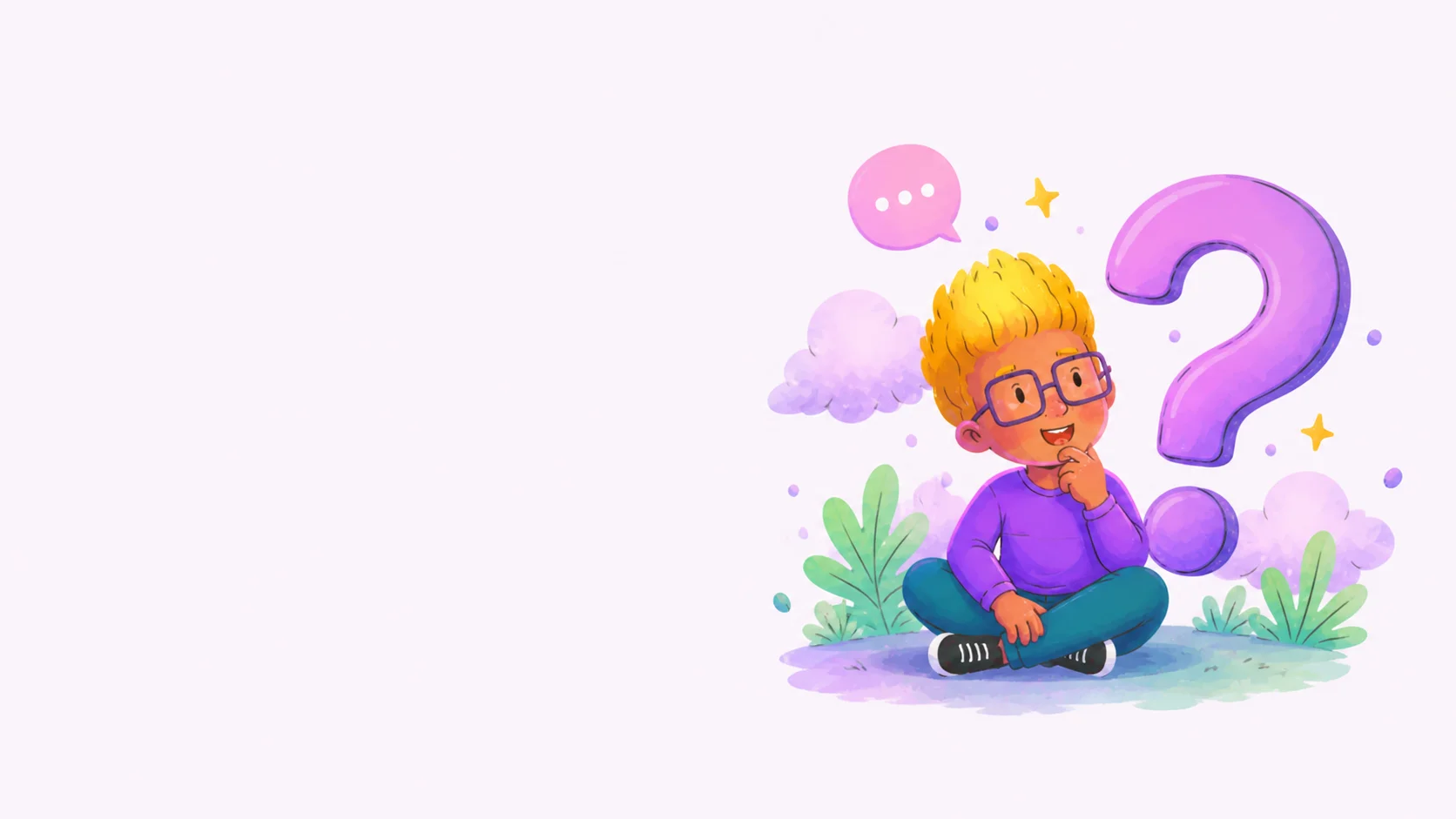 Playful background with clouds and stars