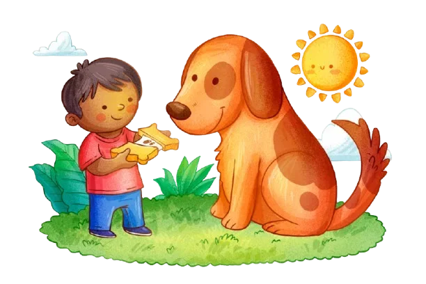 Full page scene illustration