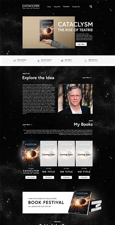 Author Website Design 3
